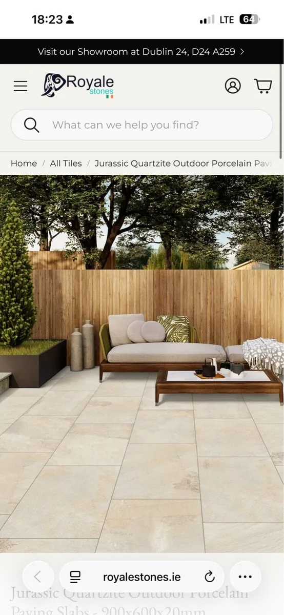 Outdoor porcelain paving slabs - Image 1
