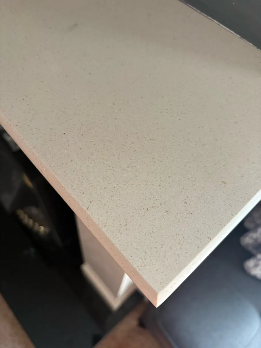 Stone Cream and black fireplace - Image 3