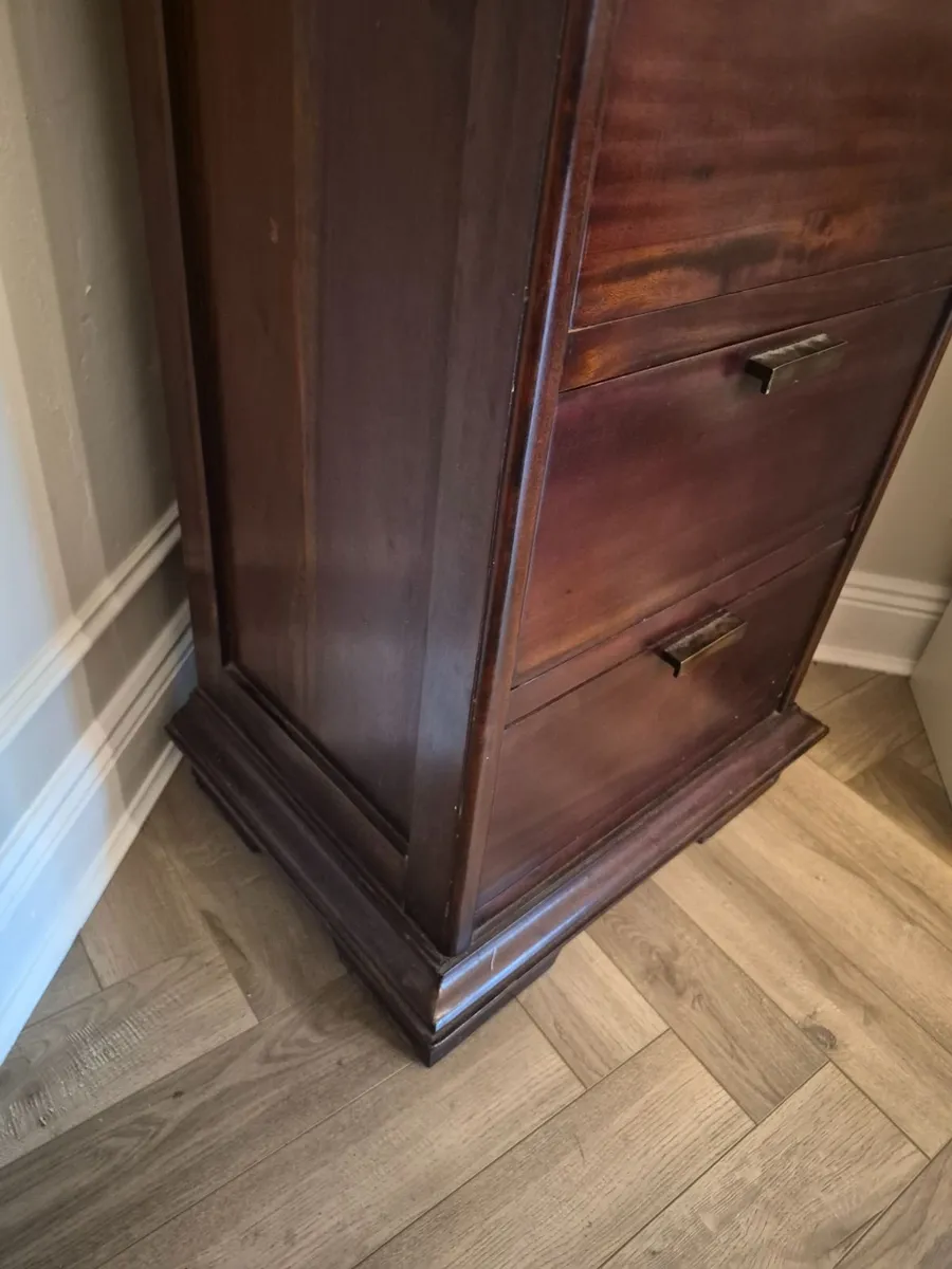 Tall solid wood display Cabinet - Image 4