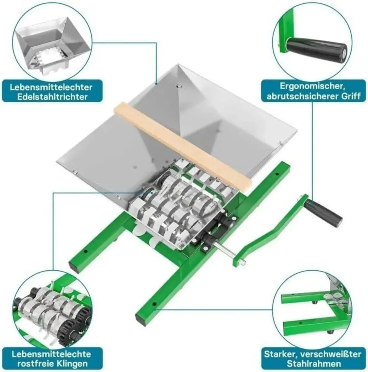 18L Manual Fruit Press and 7L Juice Mill Set - Image 2