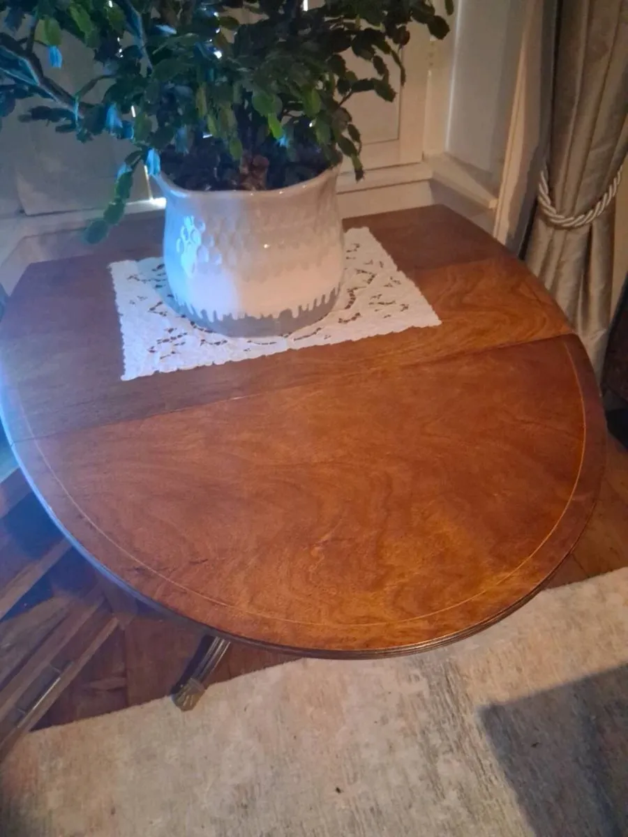 Antique Drop Leaf Table (folding) - Image 2