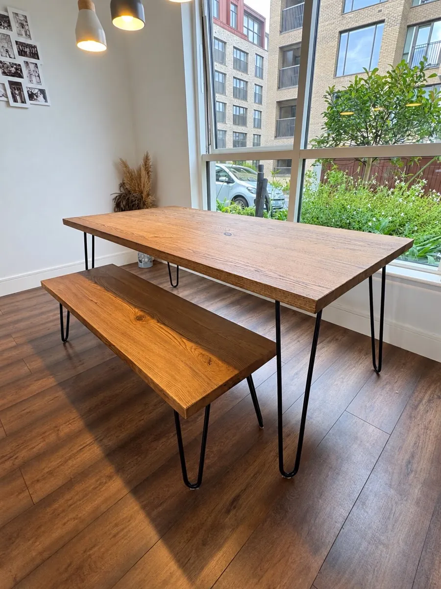 Dining Table & Bench - Image 1