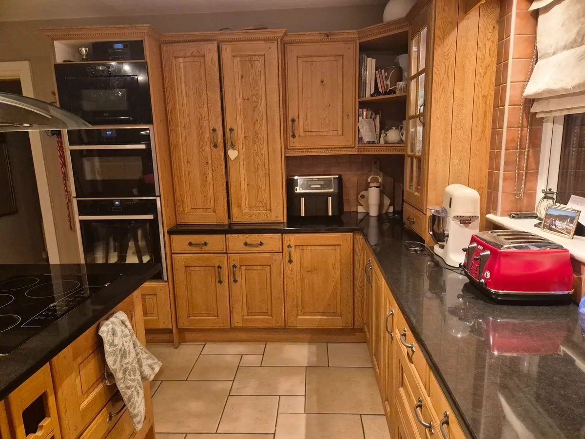 Solid oak fitted kitchen in Co Louth - Image 1