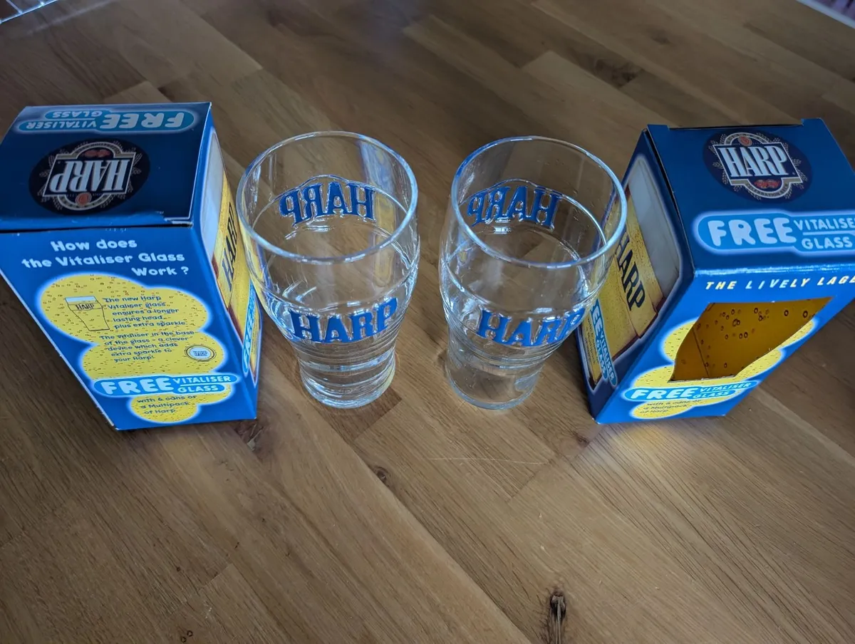 Harp Vitaliser Pint Glasses - Image 3