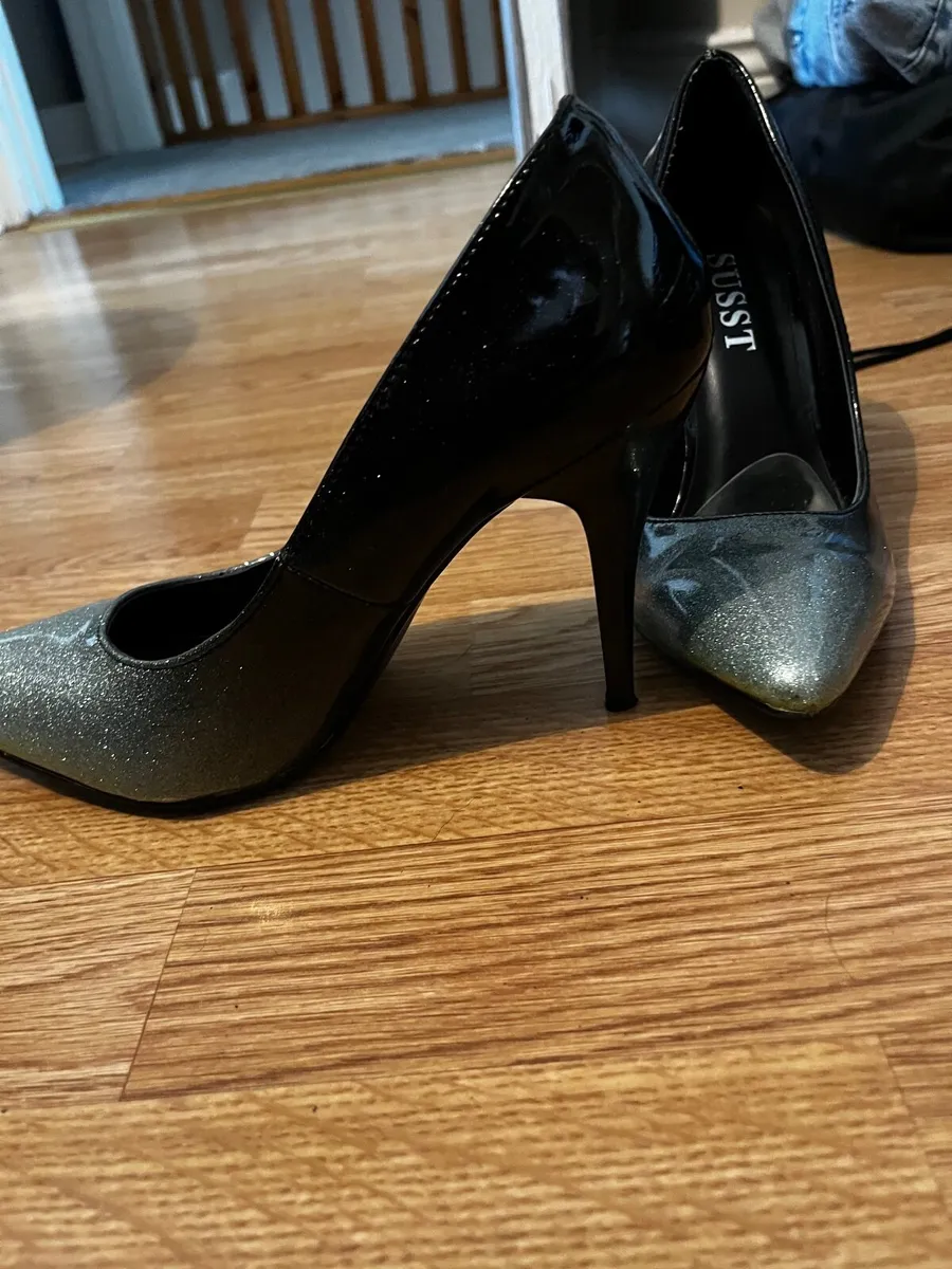 Susst black and silver glitter shoes - Image 1