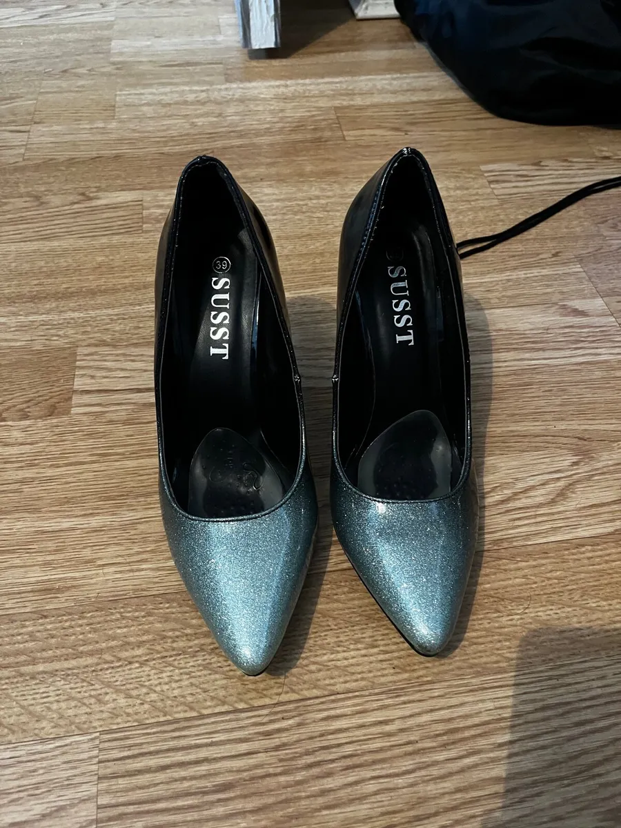Susst black and silver glitter shoes - Image 3