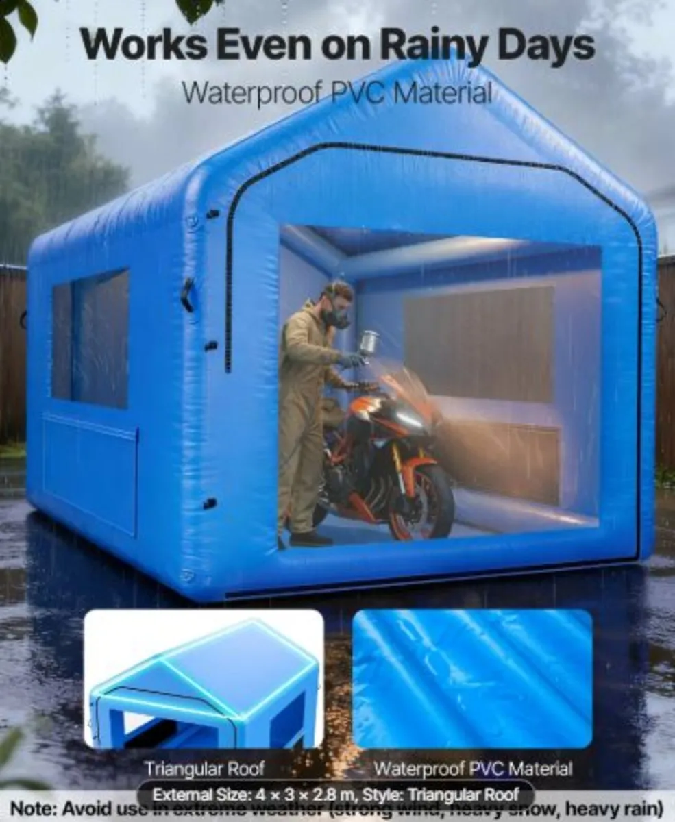 Inflatable Paint Booth, 4 x 3 x 2.8 m, Inflatable - Image 2