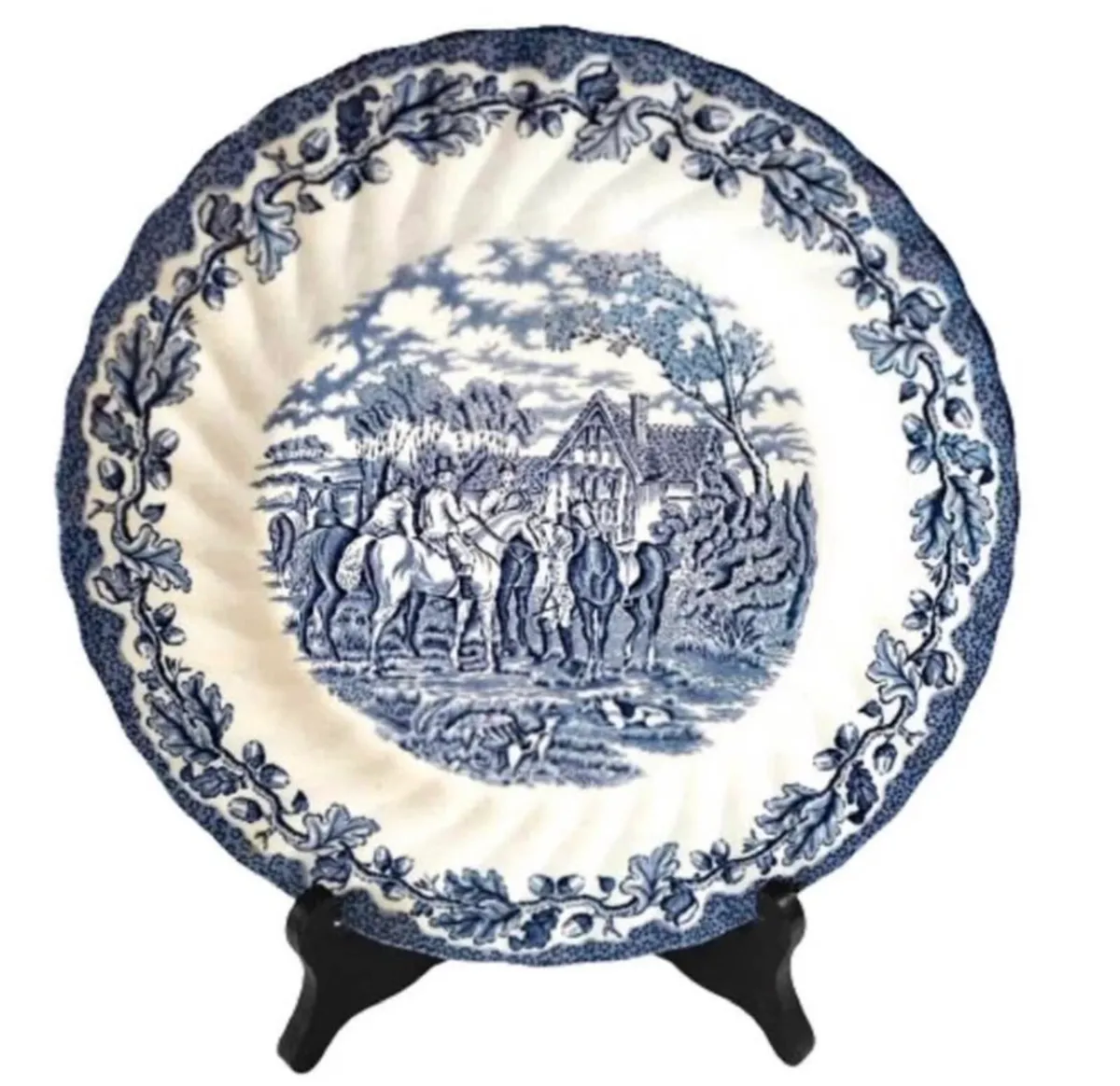 Vintage equestrian 10 inch plate