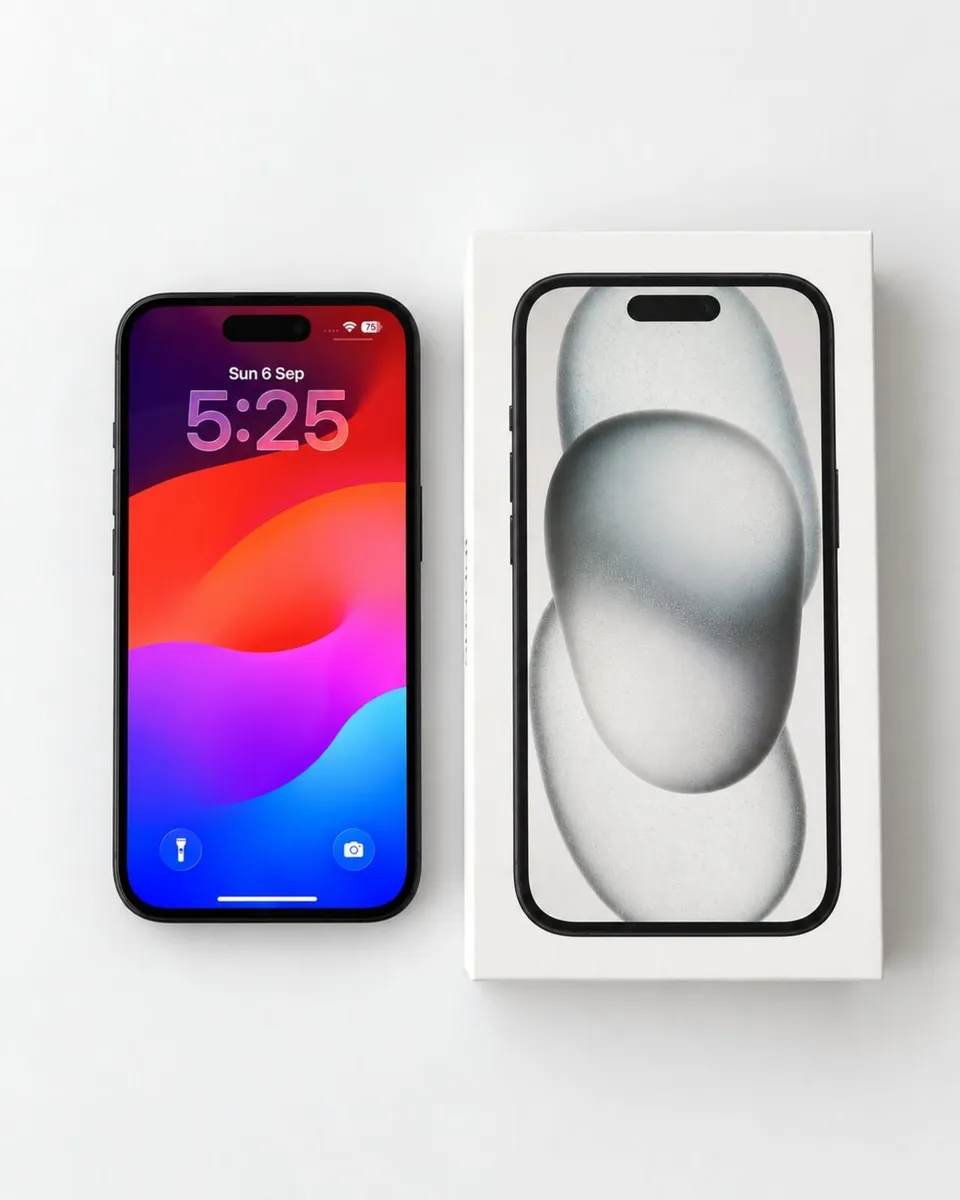 iPhone 15 128GB Black – Unlocked - Box + Receipt - Image 1