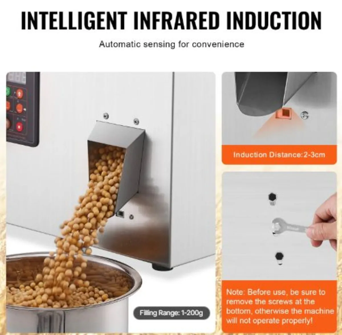 Powder Filling Machine, 0.002-0.44lbs/1-200g, - Image 4