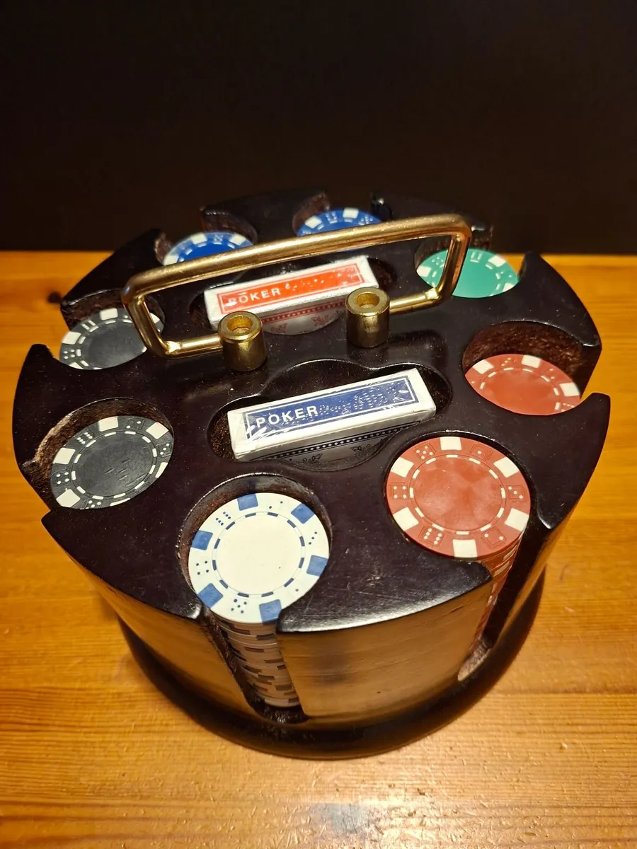 Vintage Poker Set - Image 1