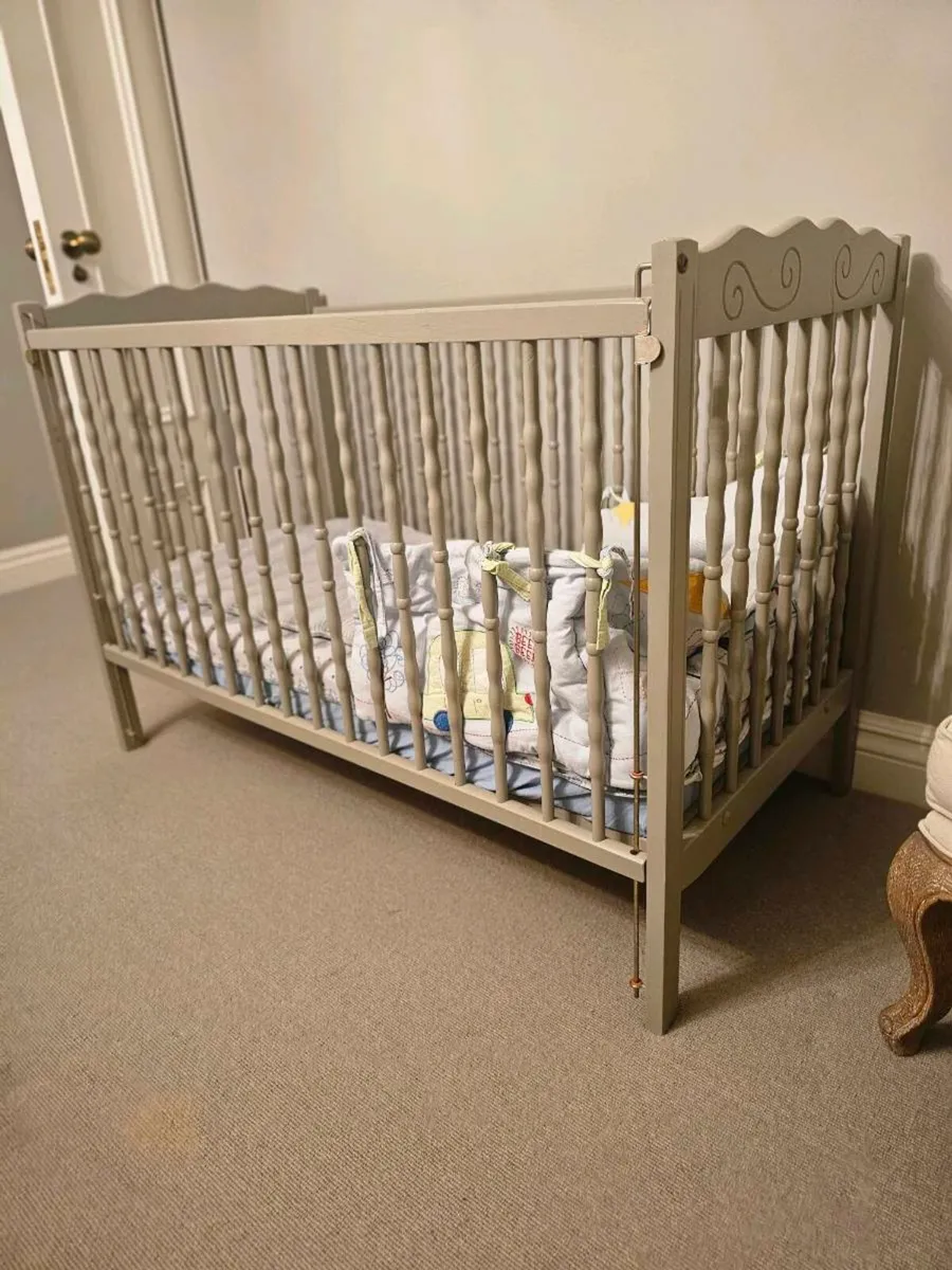 Handpainted Wooden Cot