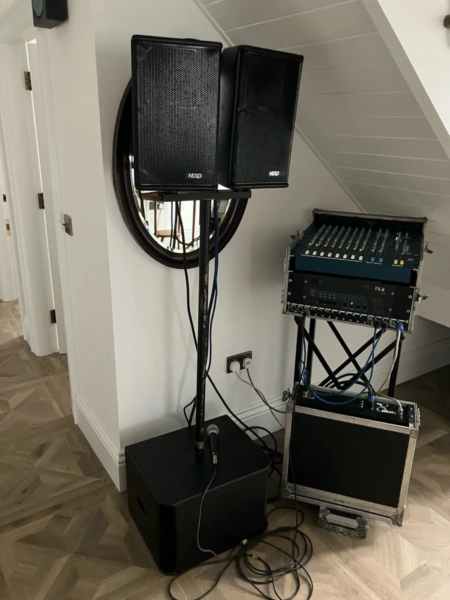 Nexo PS 8 full PA system and Allen and Heath desk - Image 1