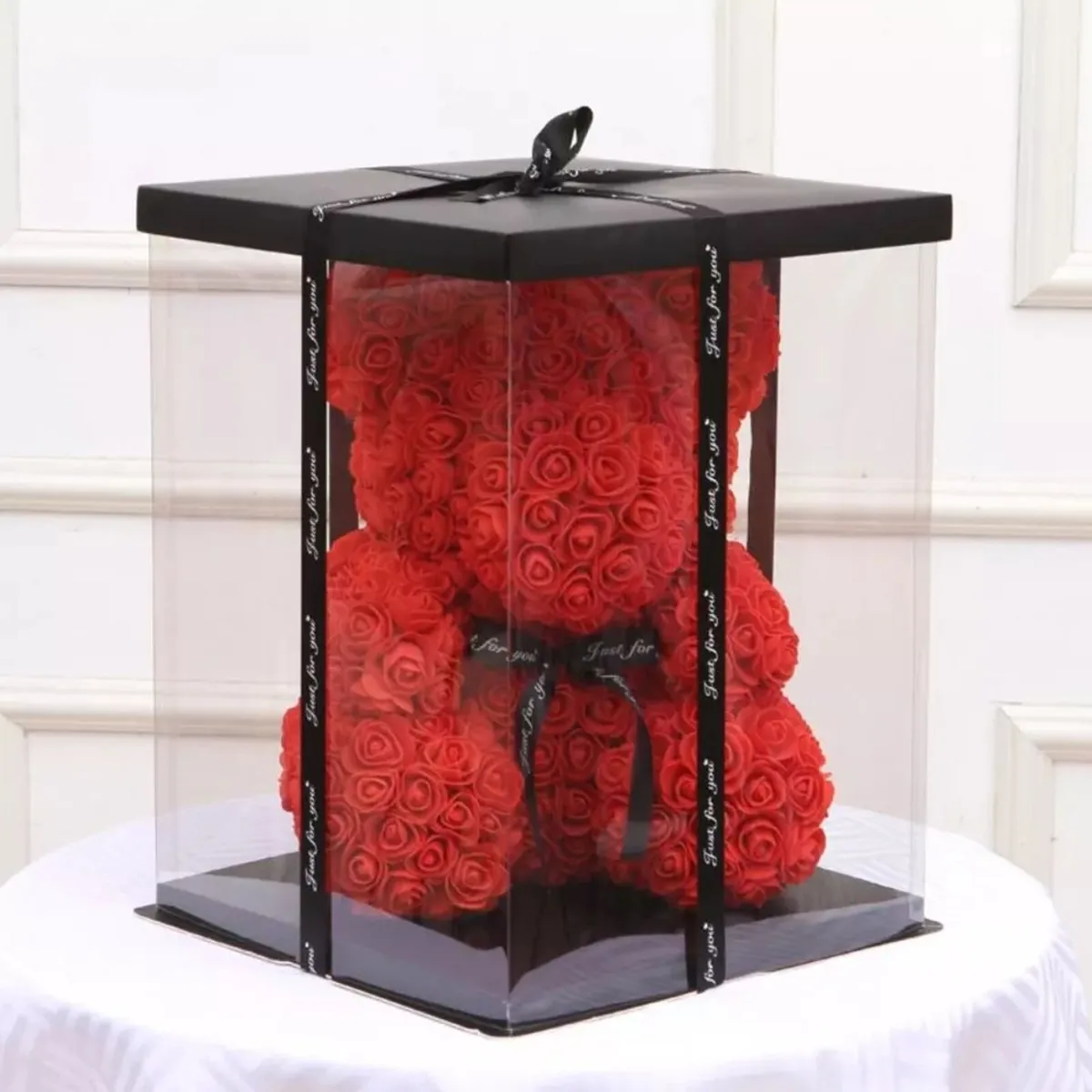 Rose bear 25 cm free packaging - Image 3