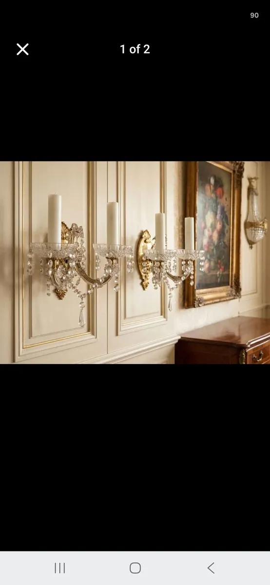 Crystal wall lights - Image 1