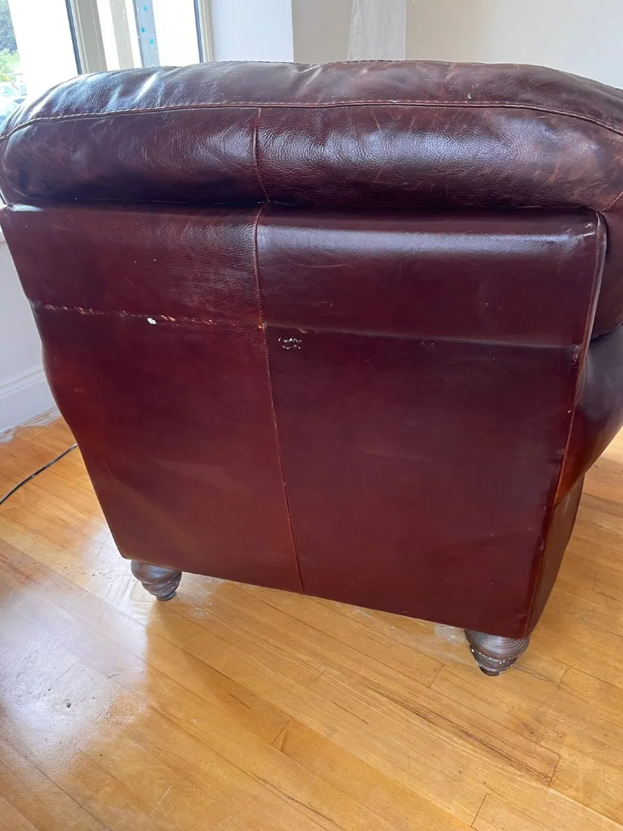 3 Piece Suite, Genuine Leather - Image 3
