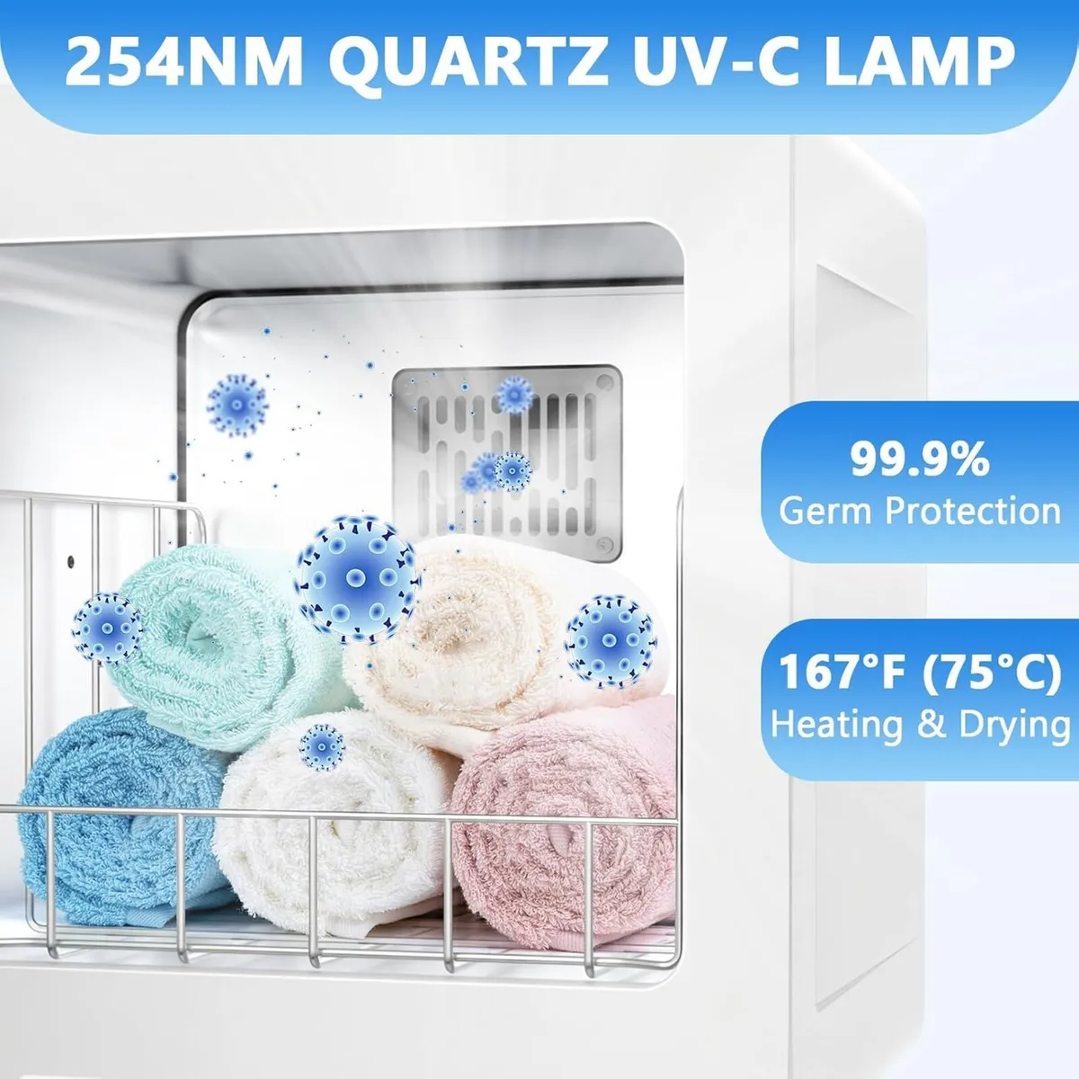 Towel Warmer Heater Cabinet Heated Steamer Quick - Image 4