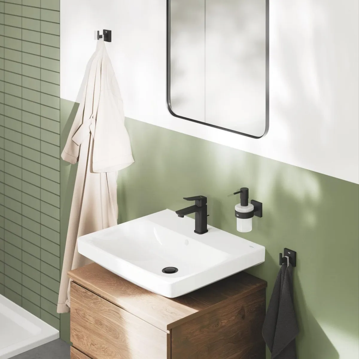 Dice Single Lever Basin Mixer Tap with Pop-Up - Image 2