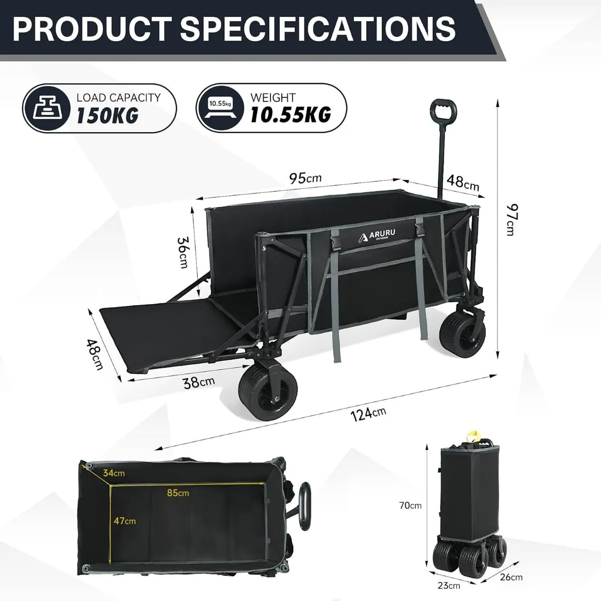 Festival Trolley on Big Wheels 220L - Image 3
