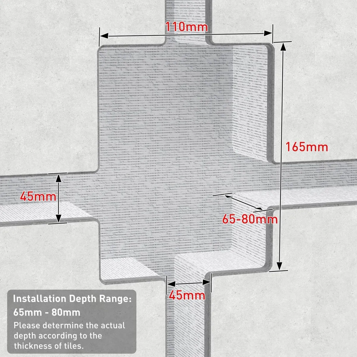 Concealed Shower Set 2 Ways with 10-Inch Square - Image 3