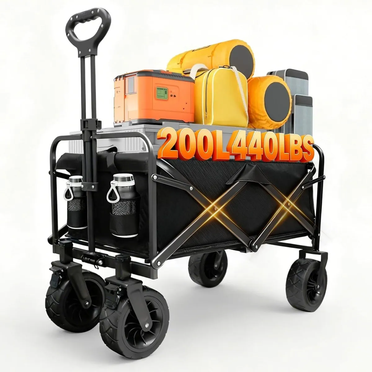 250L 200KG Festival Trolley Camping Beach Wagon - Image 1