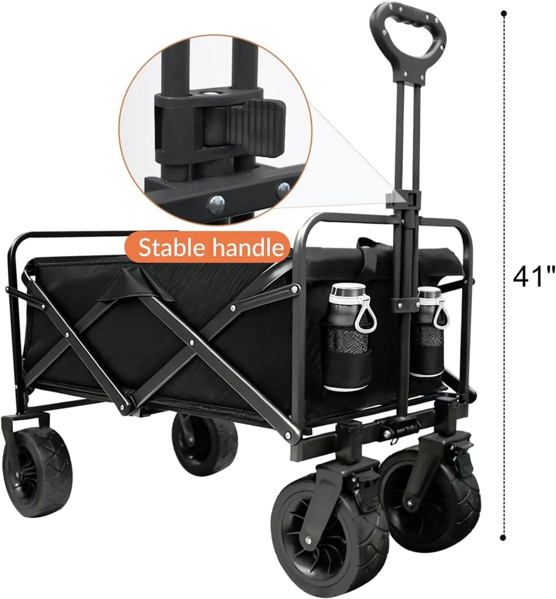 250L 200KG Festival Trolley Camping Beach Wagon - Image 3