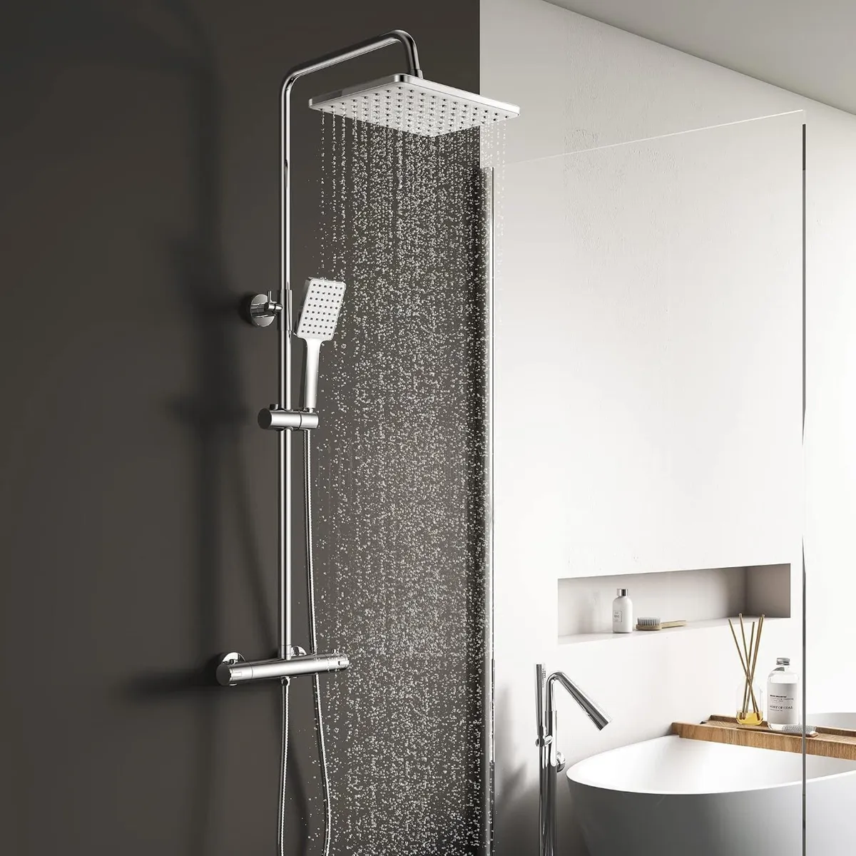 Thermostatic Shower Mixer Adjustable Height Set - Image 1