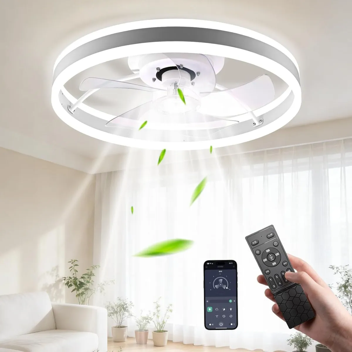 50CM Smart LED Ceiling Fan with Light - Image 1