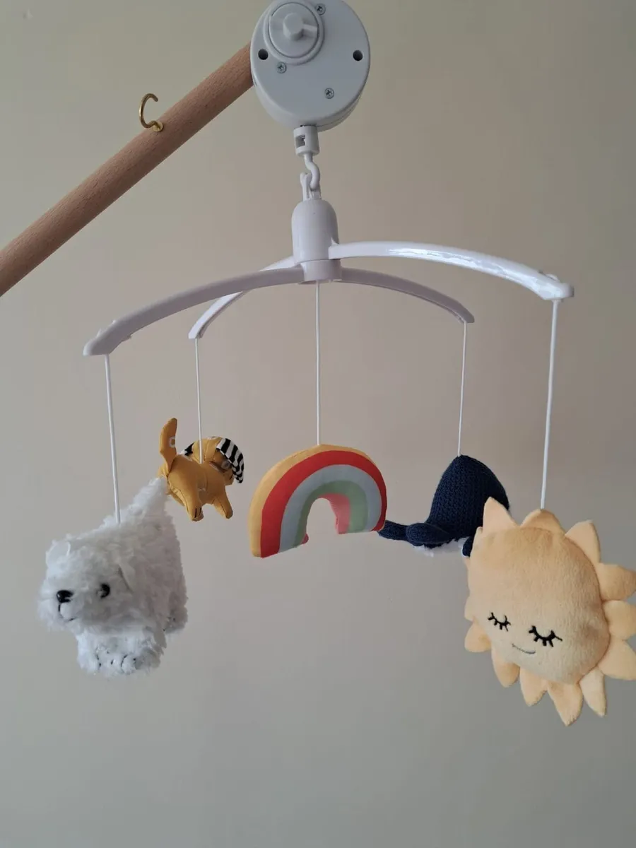 Baby mobile wooden holder and stand - Image 2