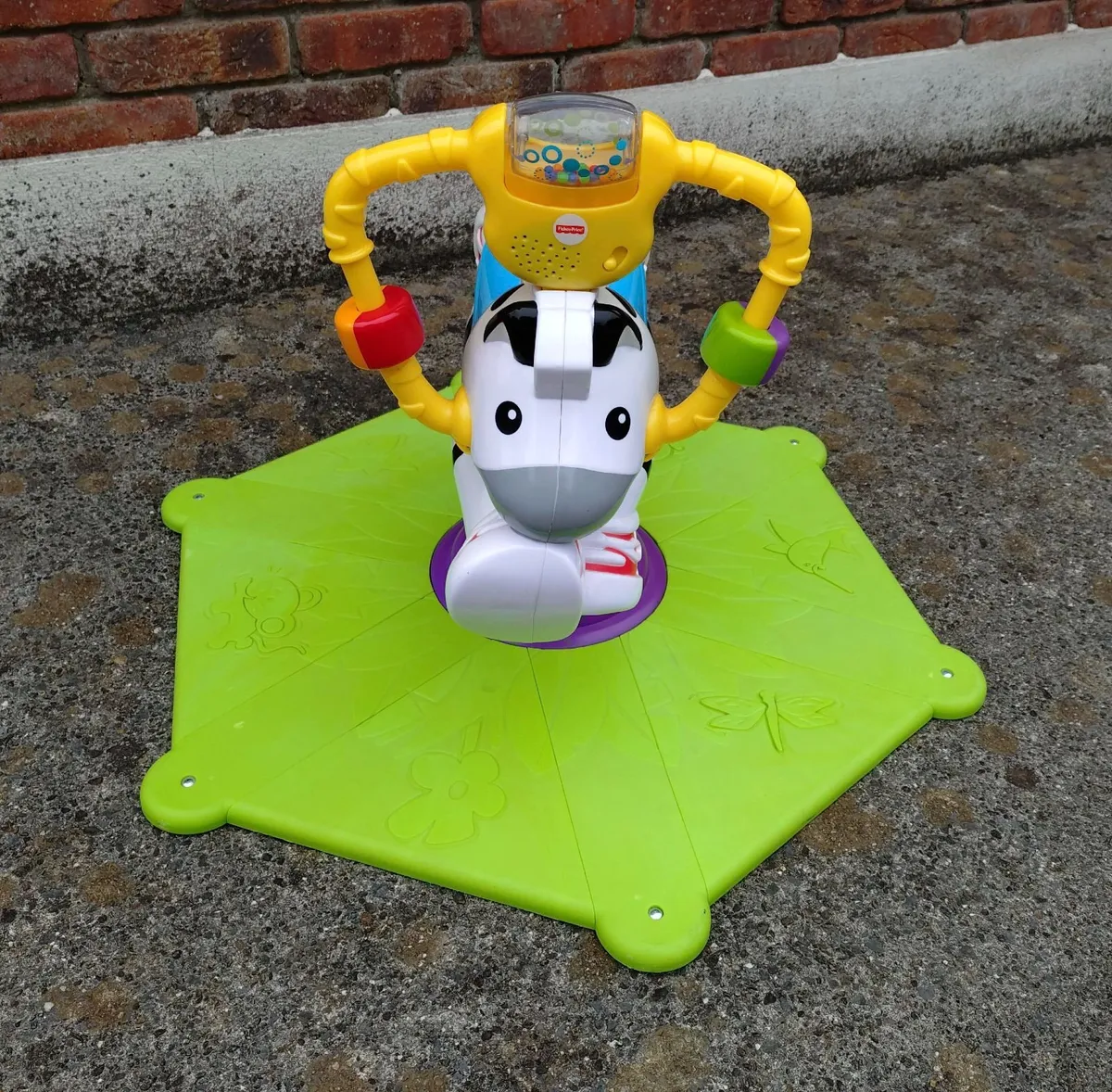 FISHER PRICE, BOUNCE & SPIN ZEBRA (USED). - Image 2