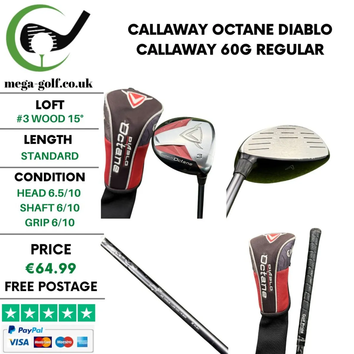 Callaway Octane Diablo #3 Wood 15° / Regular - Image 1
