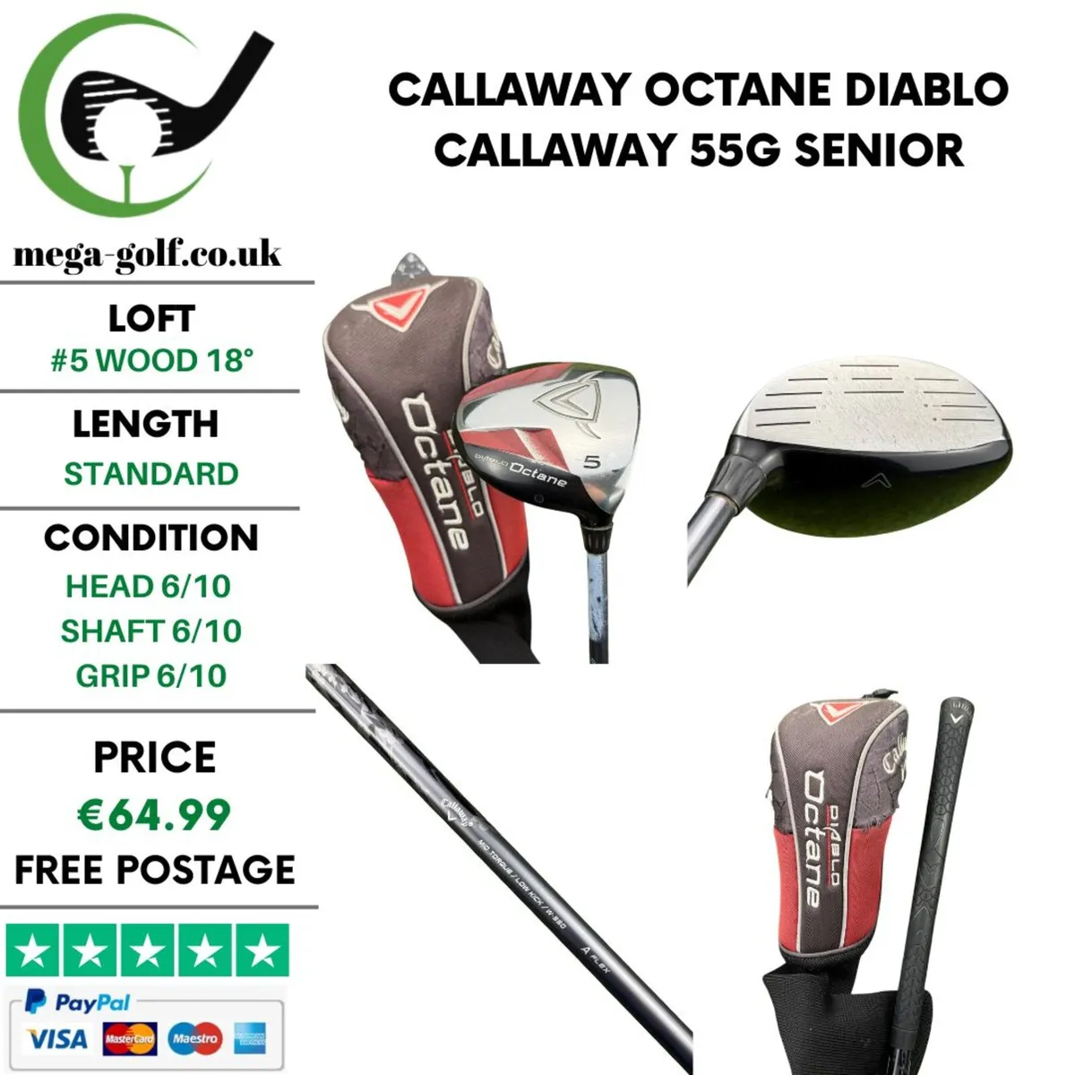 Callaway Octane Diablo #5 Wood 18° / Senior - Image 1