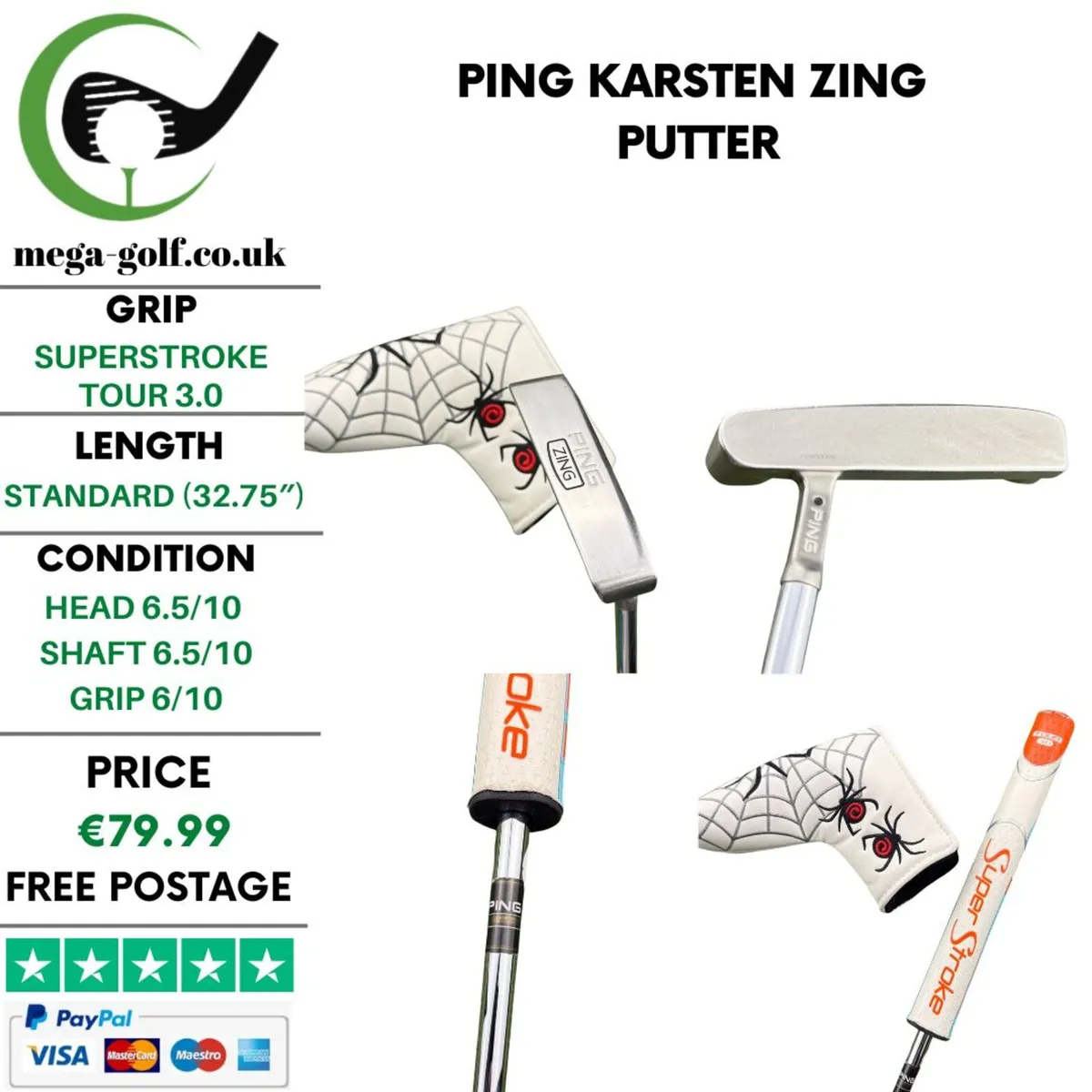 Ping Karsten Zing Putter / 32.75'' - Image 1