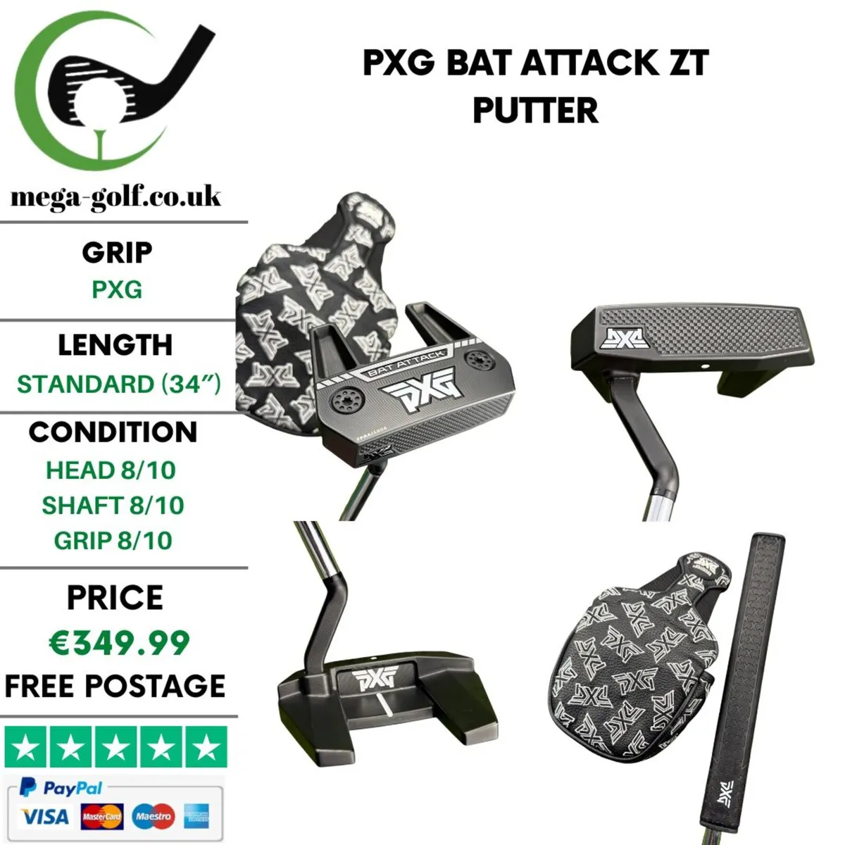Pxg Bat Attack ZT Putter / 34' - Image 1