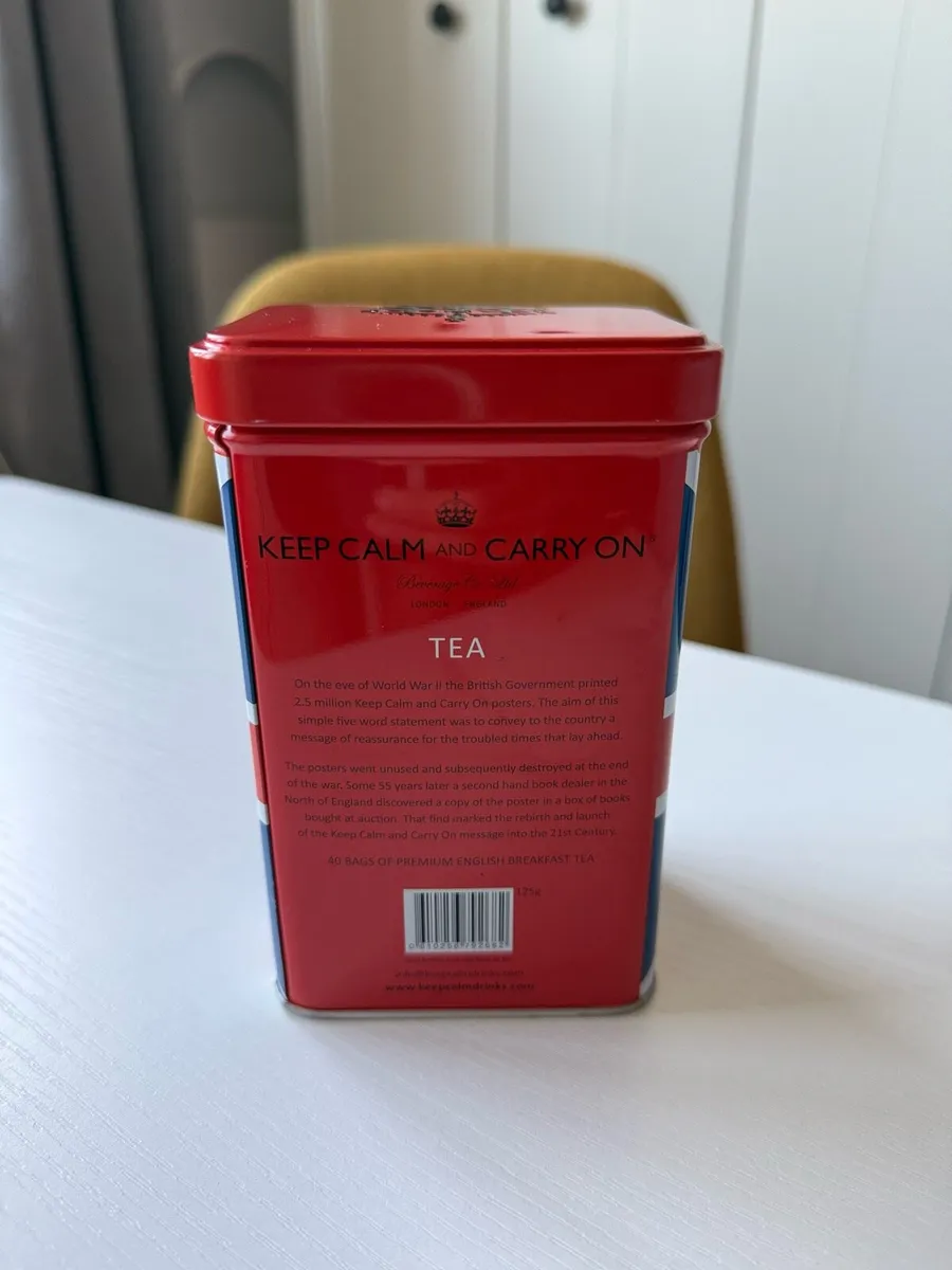 Keep Calm and Carry On Tea tin / can - Image 4