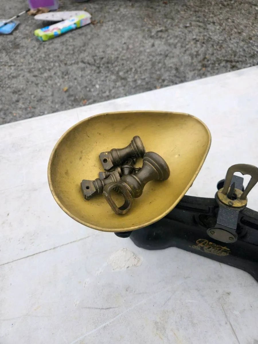2 x vintage kitchen scales - Image 4