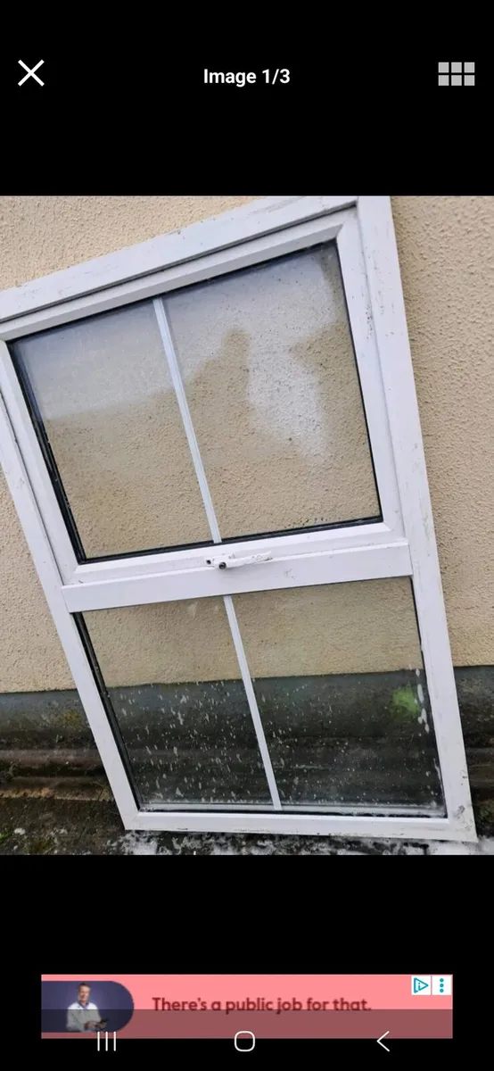 Pvc window 37 x 58.5 incg - Image 1