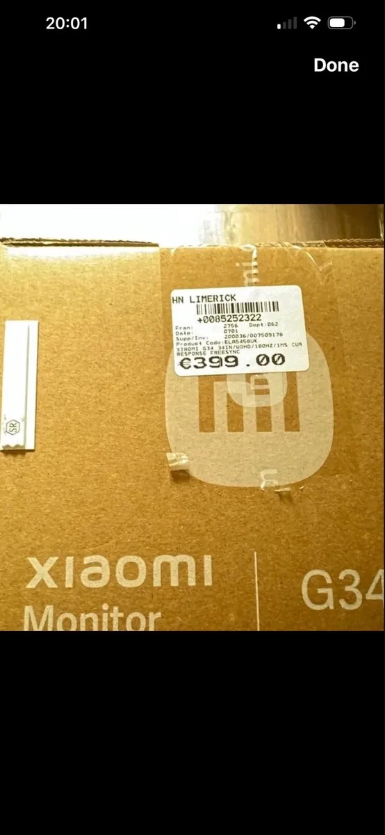 Brand new 34" Curved Xiaomi monitor - unopened. - Image 3