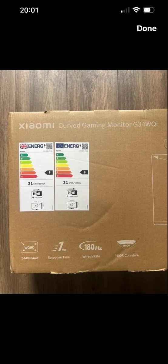 Brand new 34" Curved Xiaomi monitor - unopened. - Image 4