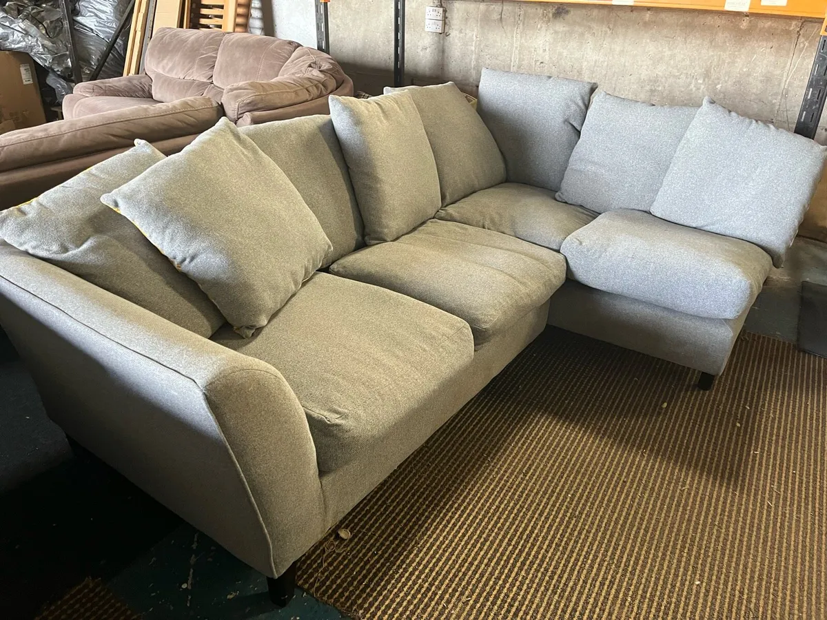 Grey corner sofa L shaped - Image 3