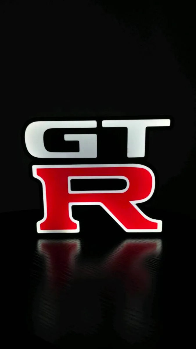 Nissan Skyline R32 R33 R34 GTR Logo Light