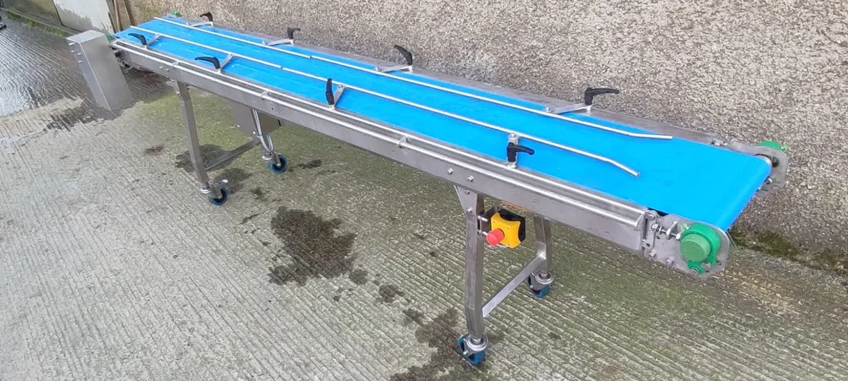 3m x 300mm Stainless Conveyor (ready meal line) - Image 3