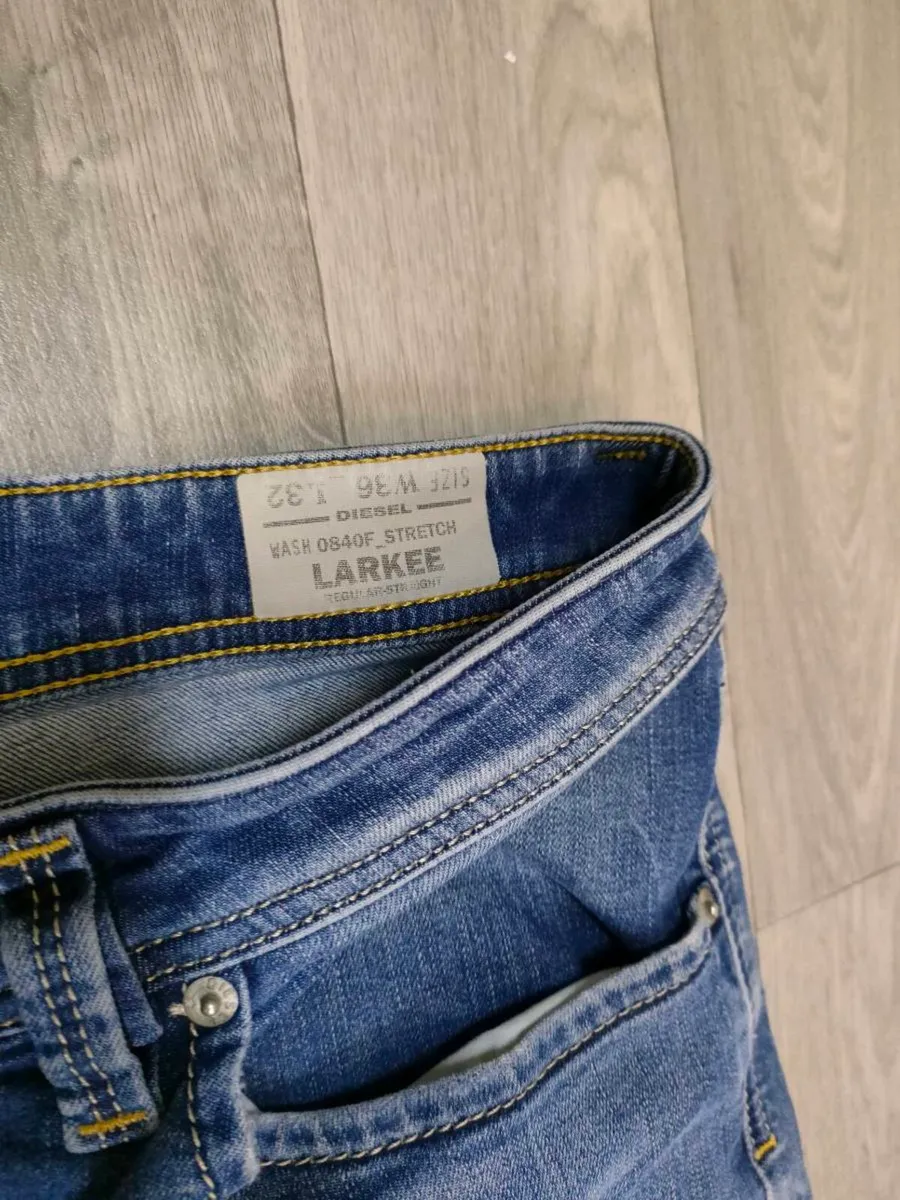 Diesel Larkee Regular Straight Fit Jeans W36 L32 - Image 4