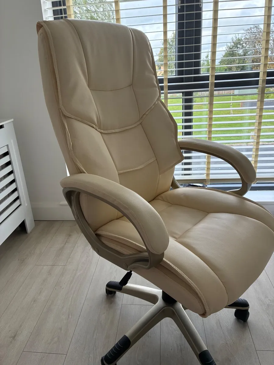 Office Chair Cream never used - Image 3
