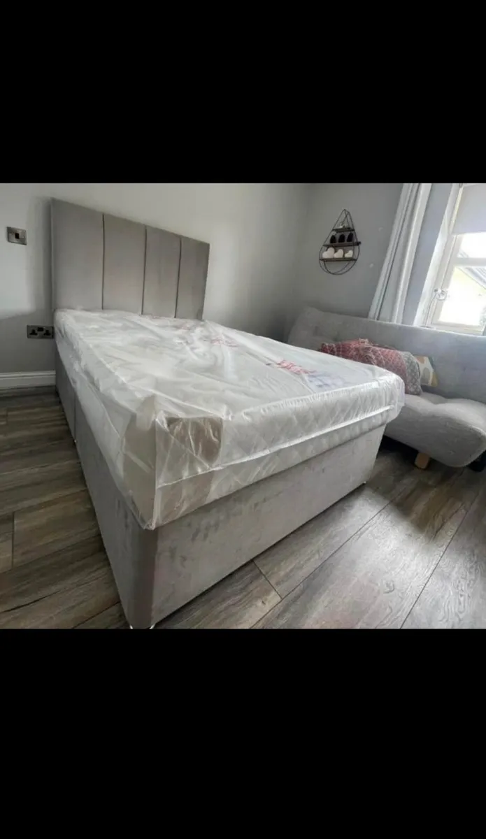 Bed Frame and mattress and headboard