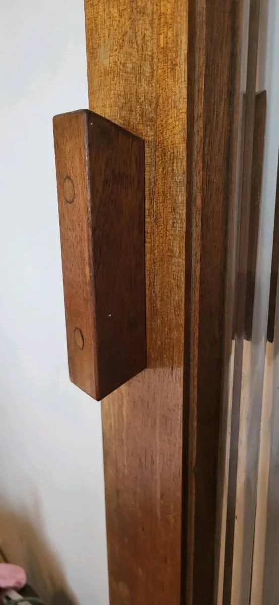 Reclaimed Mid-Century, Solid Timber Double Doors - Image 3