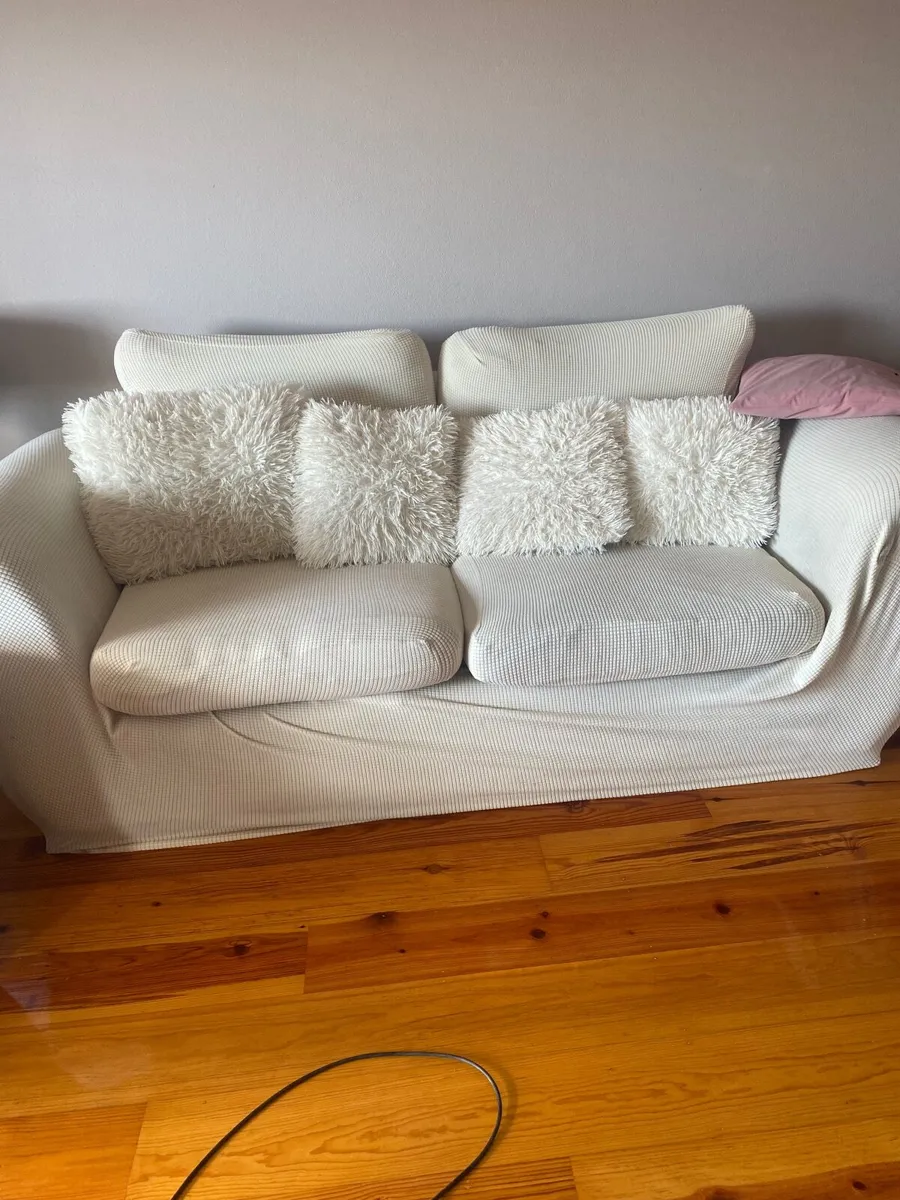 Three seater sofa, two seater and single seater. - Image 1