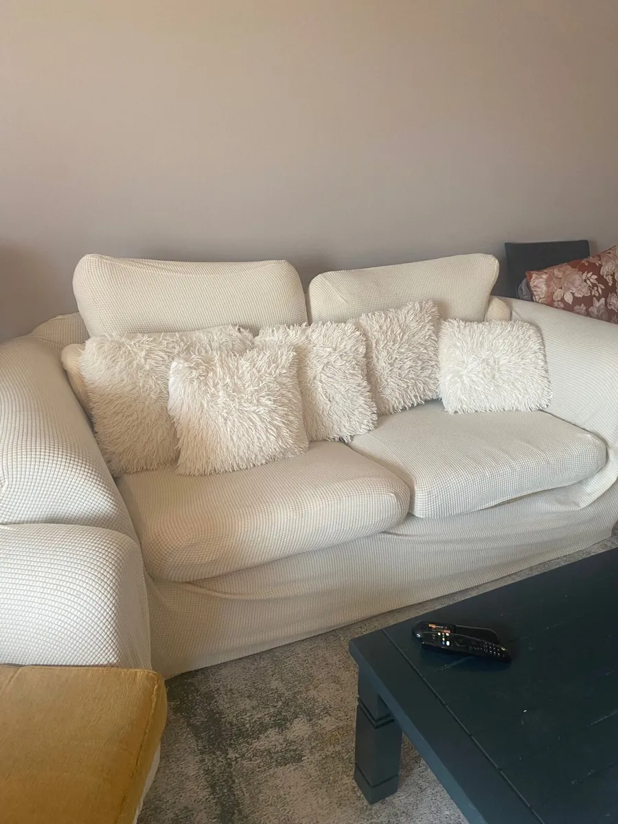 Three seater sofa, two seater and single seater. - Image 2