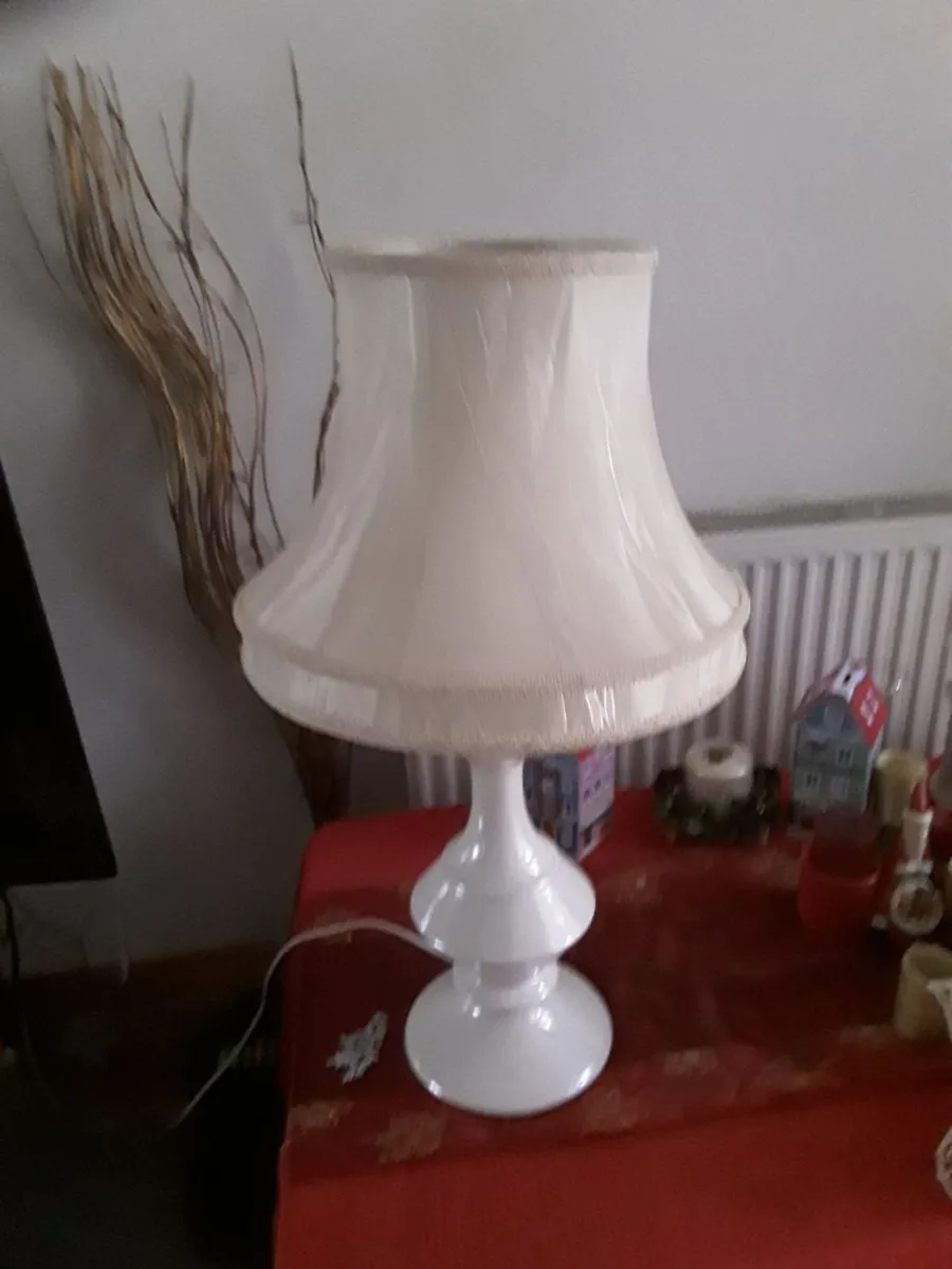Lovely porcelain vintage table lamp - Image 3