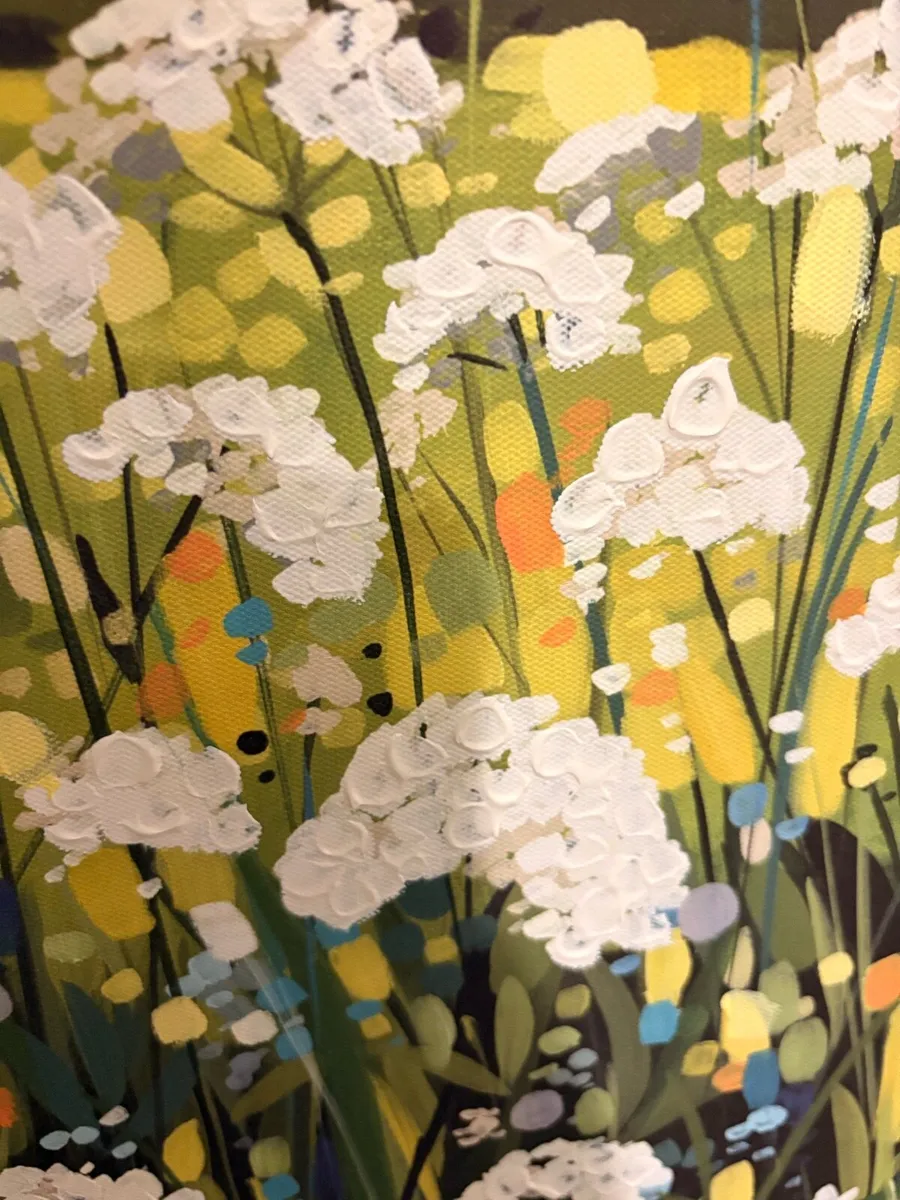 Janet Bell signed floral canvas - Image 2